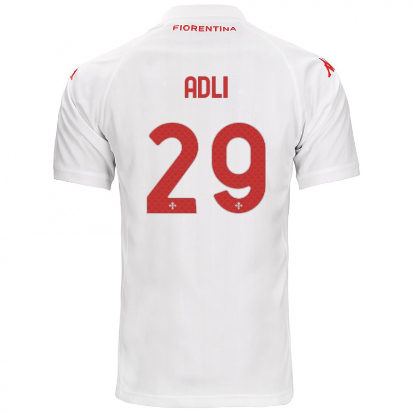 Criança Camisola Yacine Adli #29 Branco Alternativa 2024/25 Camisa Brasil