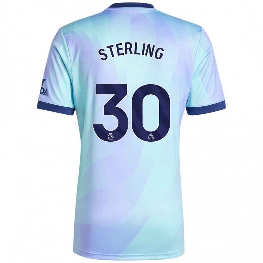 Criança Camisola Raheem Sterling #30 Água Terceiro 2024/25 Camisa Brasil