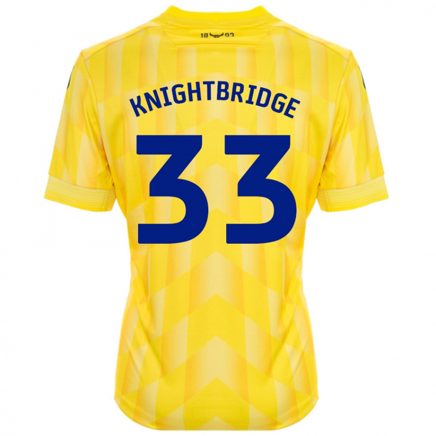 Criança Camisola Jacob Knightbridge #33 Amarelo Principal 2024/25 Camisa Brasil