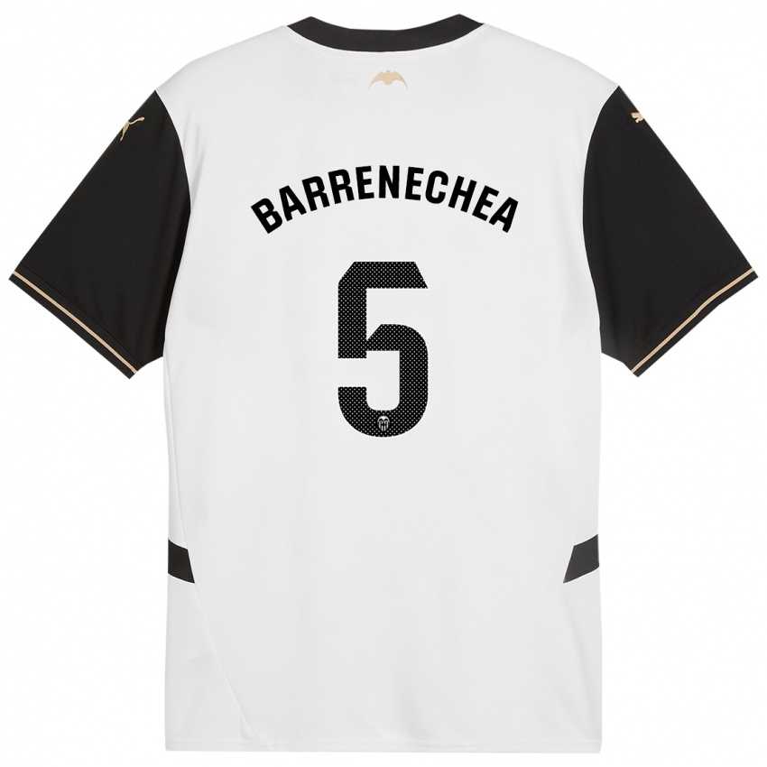 Criança Camisola Enzo Barrenechea #5 Preto Branco Principal 2024/25 Camisa Brasil