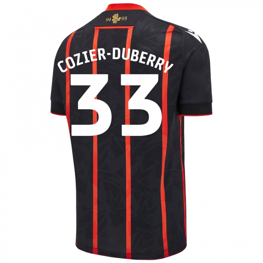 Criança Camisola Amario Cozier-Duberry #33 Vermelho Preto Alternativa 2024/25 Camisa Brasil