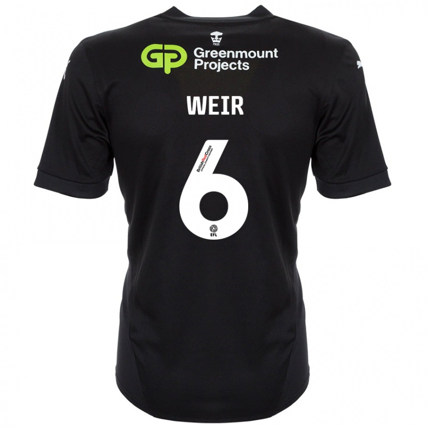 Criança Camisola Jensen Weir #6 Preto Alternativa 2024/25 Camisa Brasil