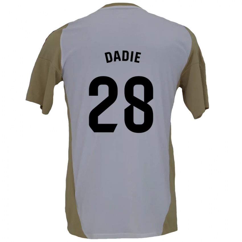 Criança Camisola Alberto Dadie #28 Branco Brown Alternativa 2024/25 Camisa Brasil