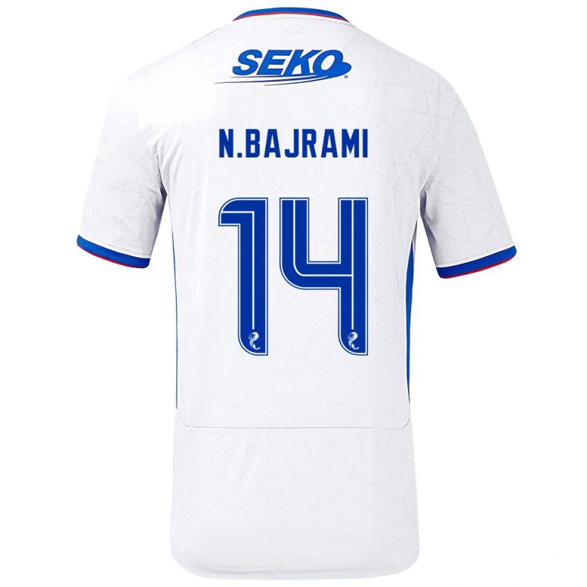 Criança Camisola Nedim Bajrami #14 Azul Branco Alternativa 2024/25 Camisa Brasil