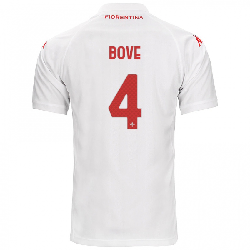 Criança Camisola Edoardo Bove #4 Branco Alternativa 2024/25 Camisa Brasil