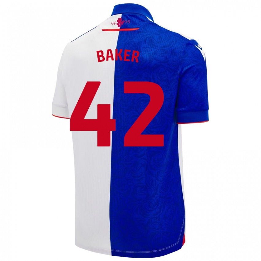 Criança Camisola Lewis Baker #42 Céu Azul Branco Principal 2024/25 Camisa Brasil