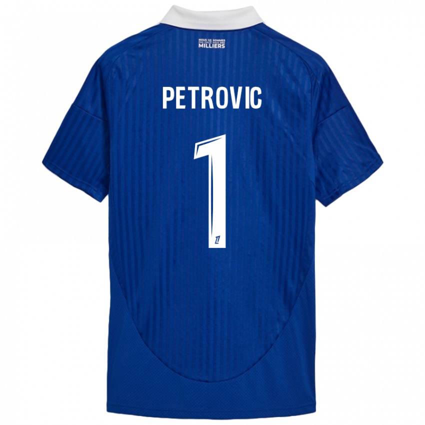 Homem Camisola Djordje Petrovic #1 Branco Azul Principal 2024/25 Camisa Brasil