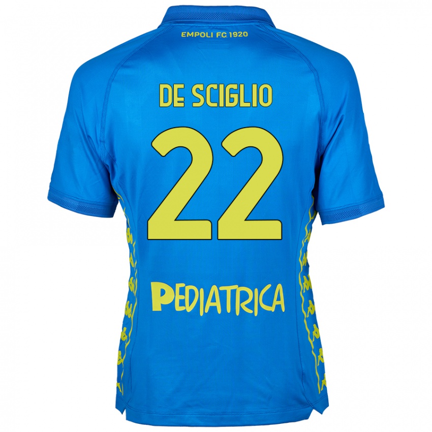 Homem Camisola Mattia De Sciglio #22 Azul Principal 2024/25 Camisa Brasil