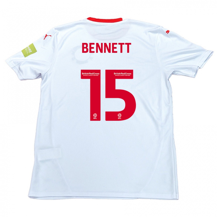 Homem Camisola Rhys Bennett #15 Branco Alternativa 2024/25 Camisa Brasil