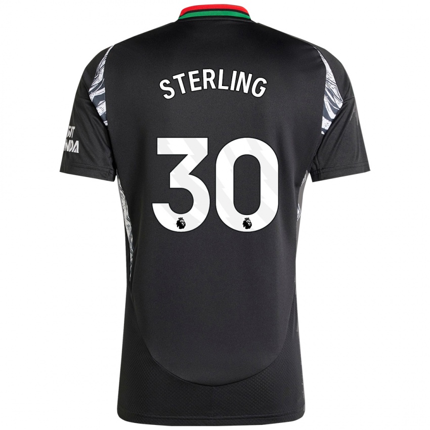 Homem Camisola Raheem Sterling #30 Preto Alternativa 2024/25 Camisa Brasil