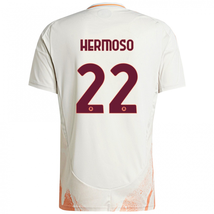 Homem Camisola Mario Hermoso #22 Creme Branco Laranja Alternativa 2024/25 Camisa Brasil