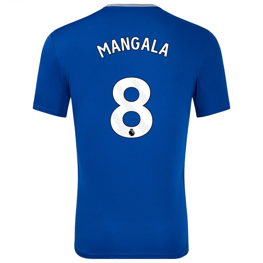 Homem Camisola Orel Mangala #8 Azul Com Principal 2024/25 Camisa Brasil