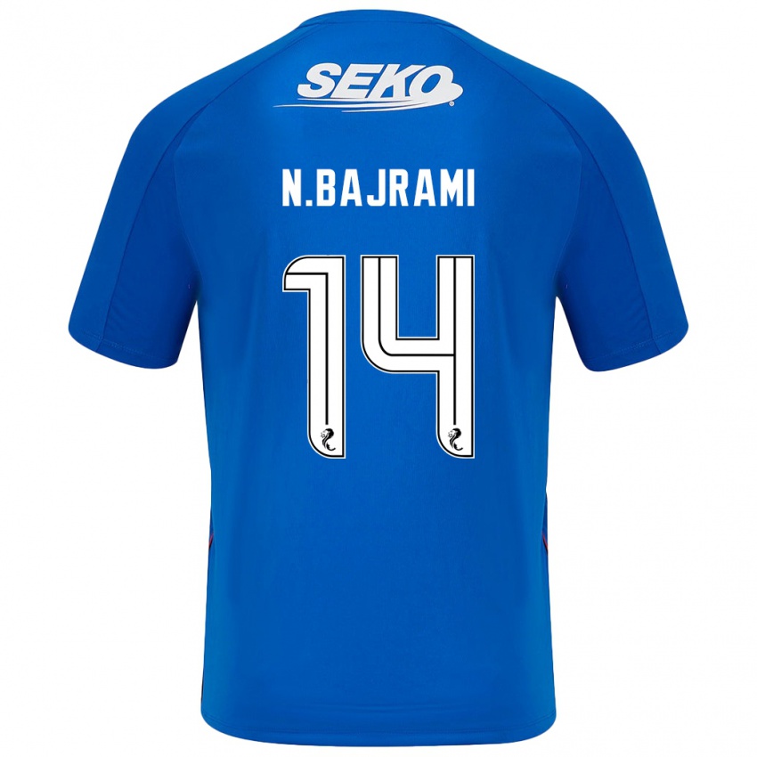 Homem Camisola Nedim Bajrami #14 Azul Escuro Principal 2024/25 Camisa Brasil