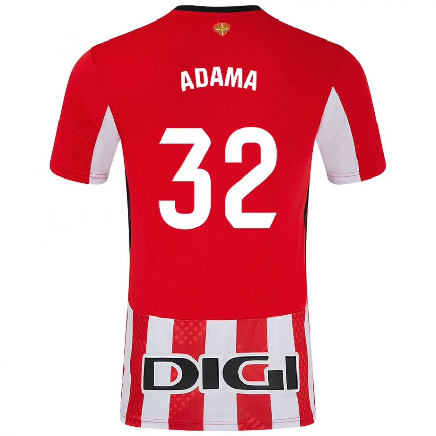 Homem Camisola Adama Boiro #32 Branco Vermelho Principal 2024/25 Camisa Brasil