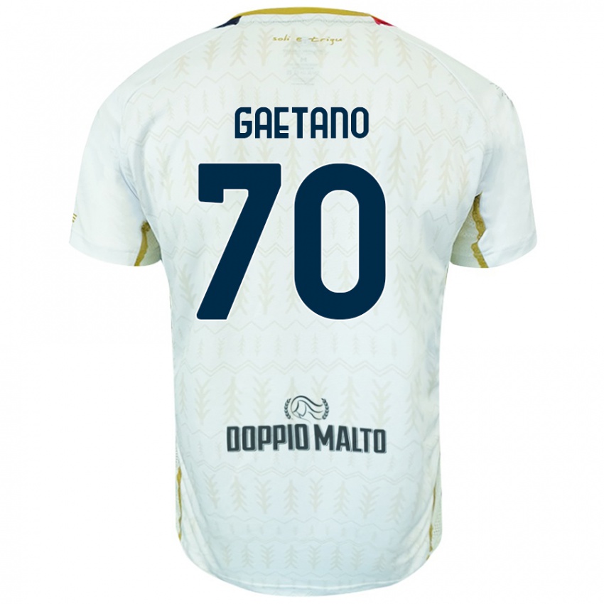 Homem Camisola Gianluca Gaetano #70 Branco Alternativa 2024/25 Camisa Brasil