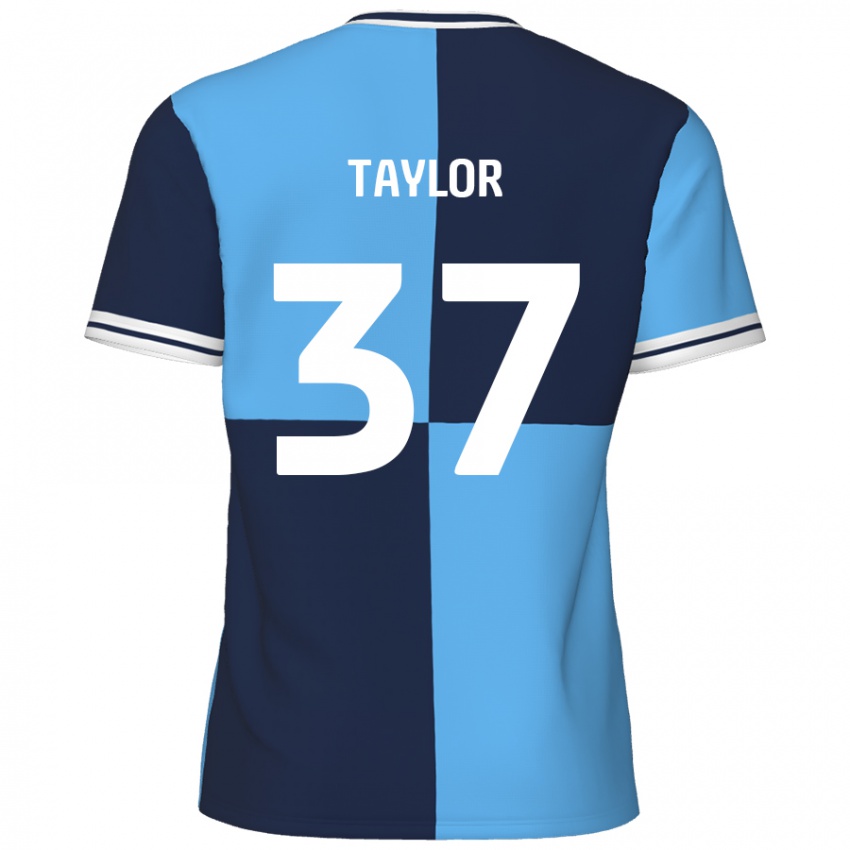 Homem Camisola Caleb Taylor #37 Azul Céu Azul Escuro Principal 2024/25 Camisa Brasil