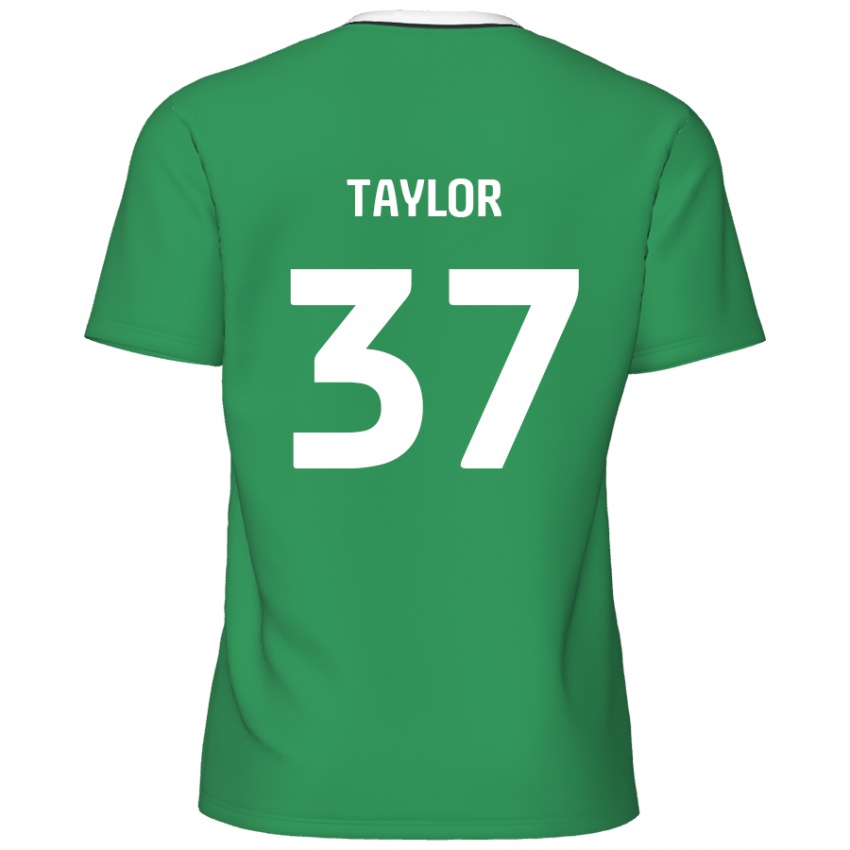 Homem Camisola Caleb Taylor #37 Listras Brancas Verdes Alternativa 2024/25 Camisa Brasil