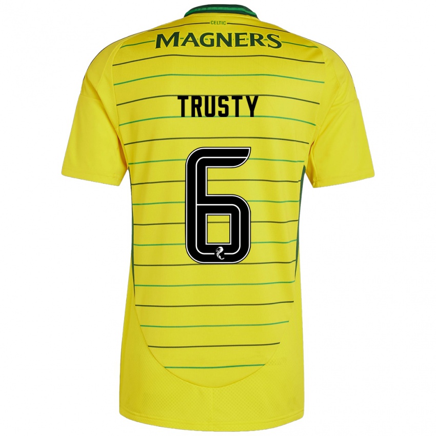 Homem Camisola Auston Trusty #6 Amarelo Alternativa 2024/25 Camisa Brasil