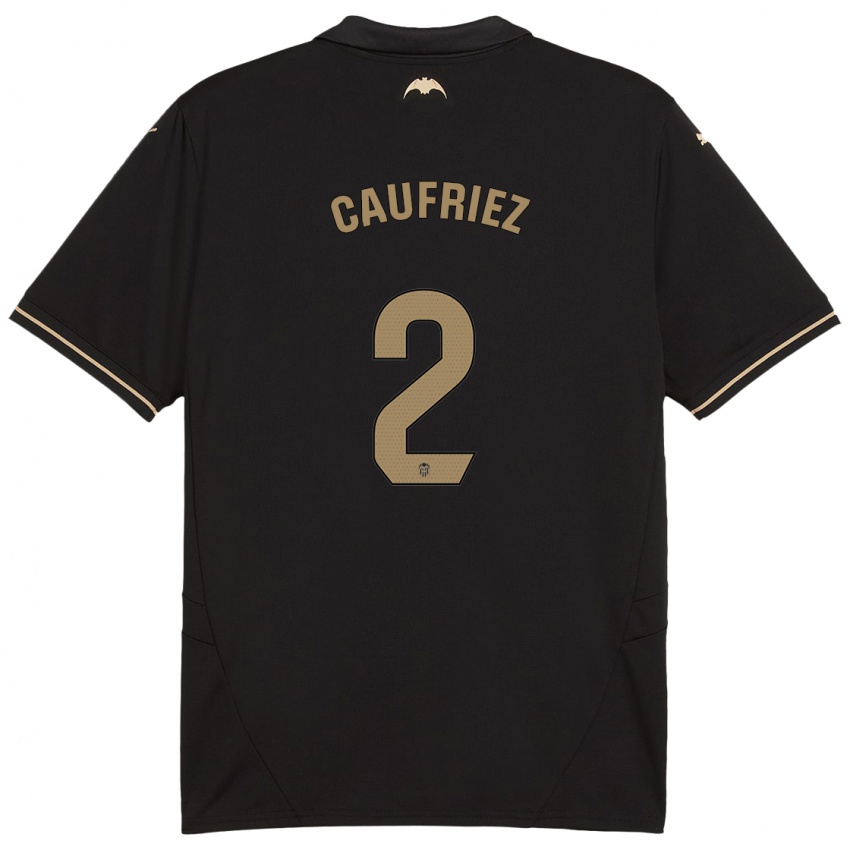 Homem Camisola Maximiliano Caufriez #2 Preto Alternativa 2024/25 Camisa Brasil