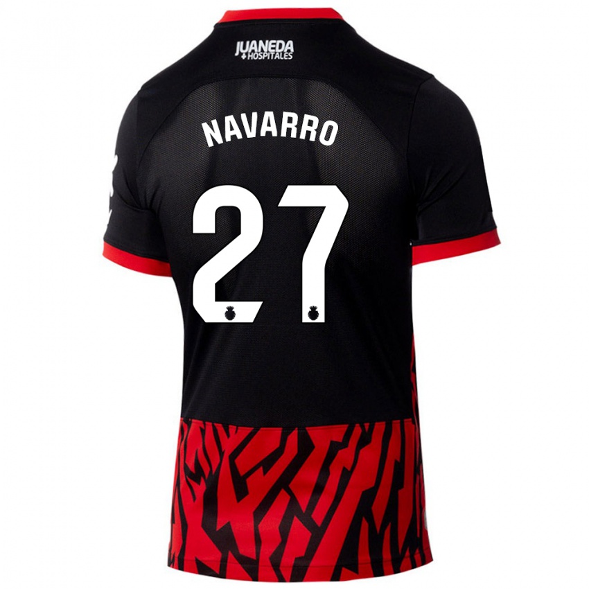 Mulher Camisola Robert Navarro #27 Vermelho Preto Principal 2024/25 Camisa Brasil