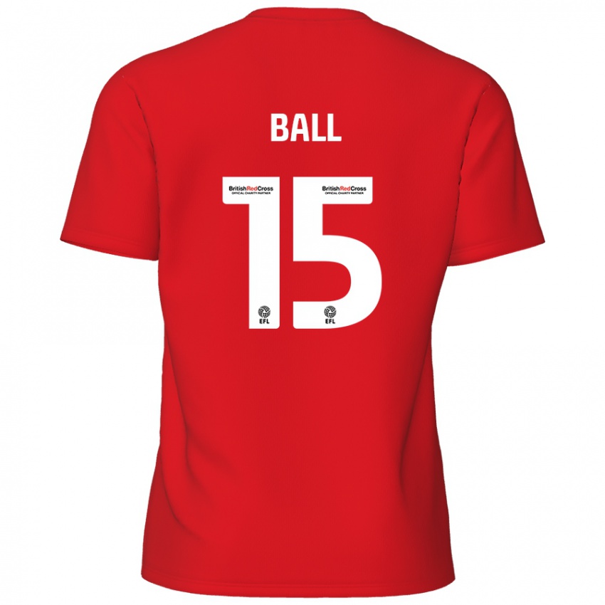 Mulher Camisola Dominic Ball #15 Vermelho Principal 2024/25 Camisa Brasil