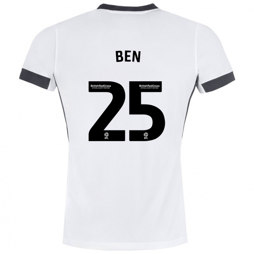 Mulher Camisola Ben Davies #25 Preto Branco Alternativa 2024/25 Camisa Brasil