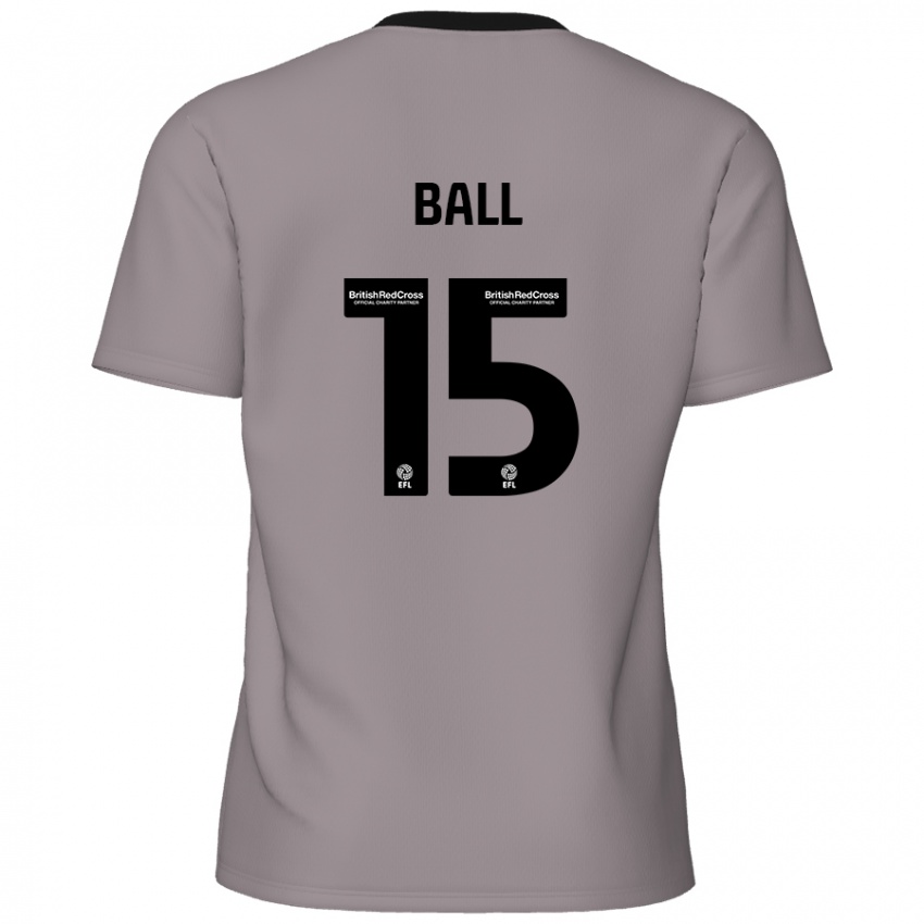 Mulher Camisola Dominic Ball #15 Cinzento Alternativa 2024/25 Camisa Brasil