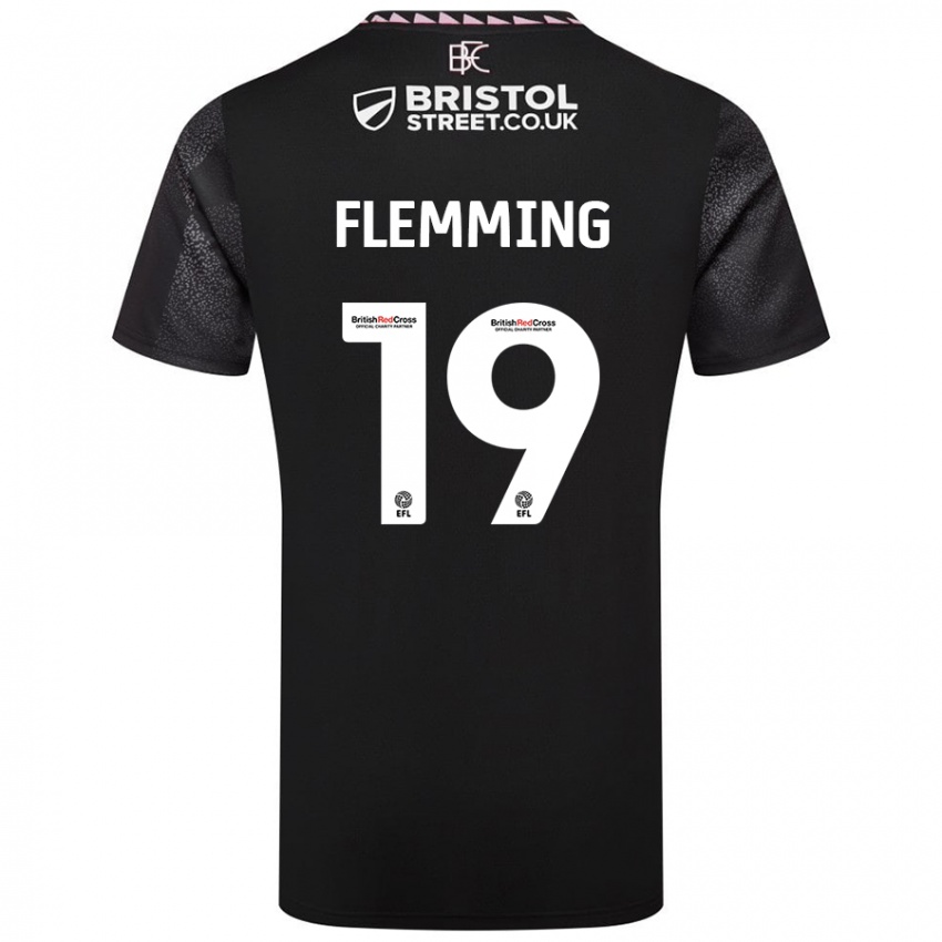 Mulher Camisola Zian Flemming #19 Preto Alternativa 2024/25 Camisa Brasil