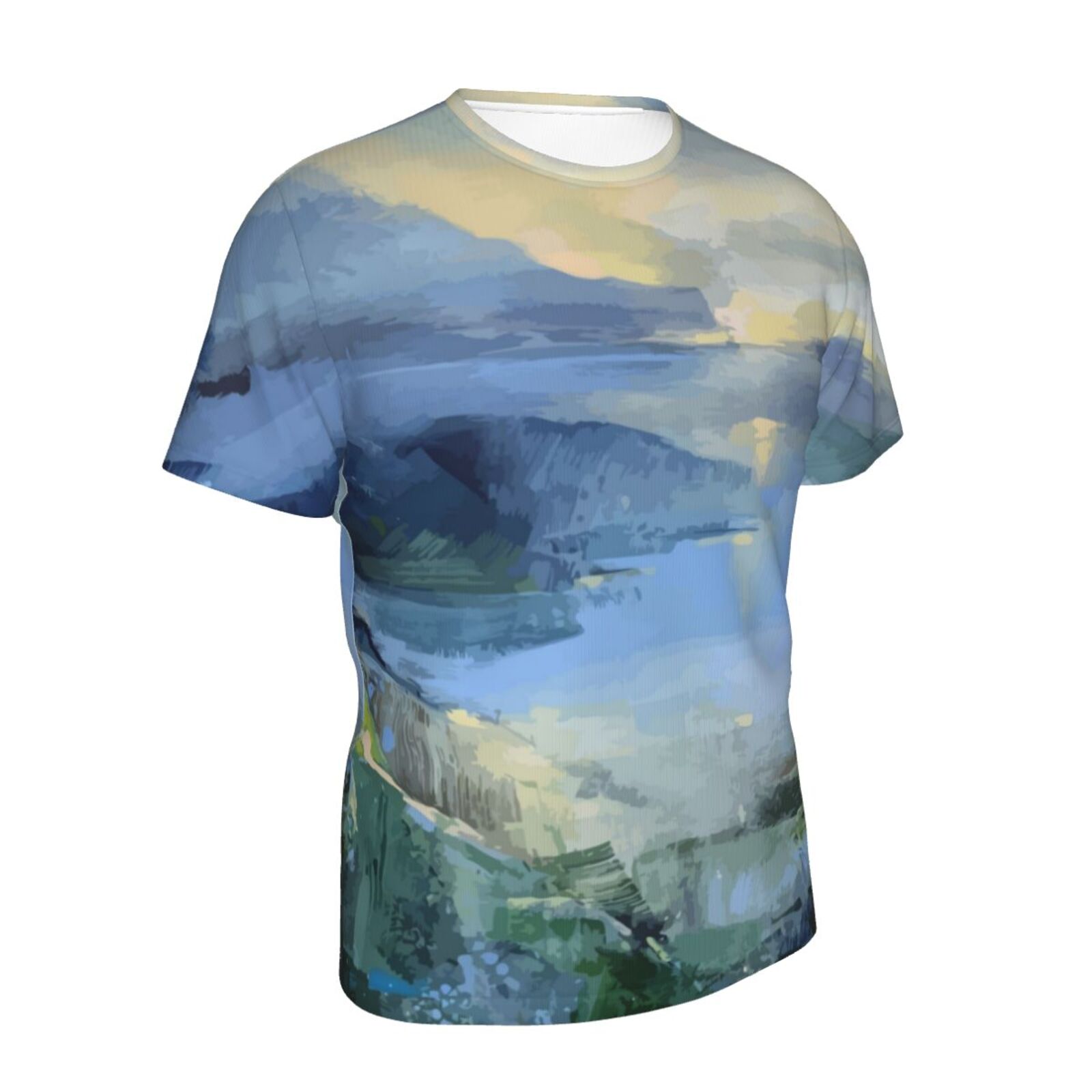 Camiseta Brasil Clássica Do Calm Sea Elementos De Pintura