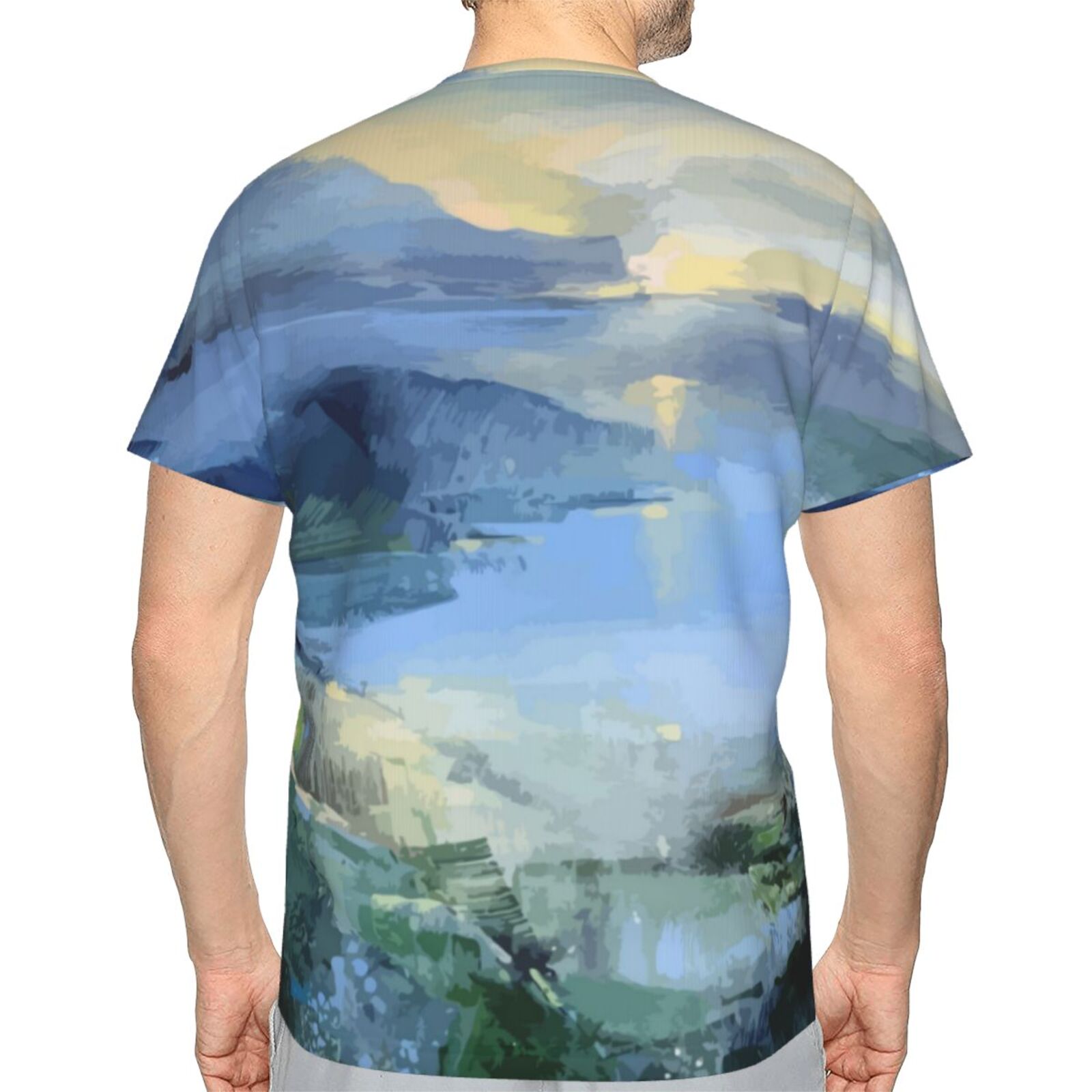 Camiseta Brasil Clássica Do Calm Sea Elementos De Pintura