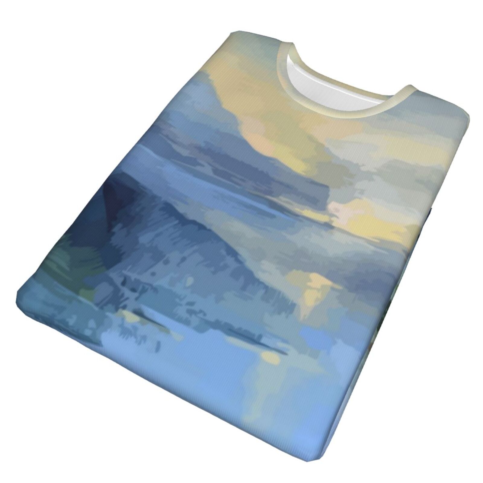 Camiseta Brasil Clássica Do Calm Sea Elementos De Pintura