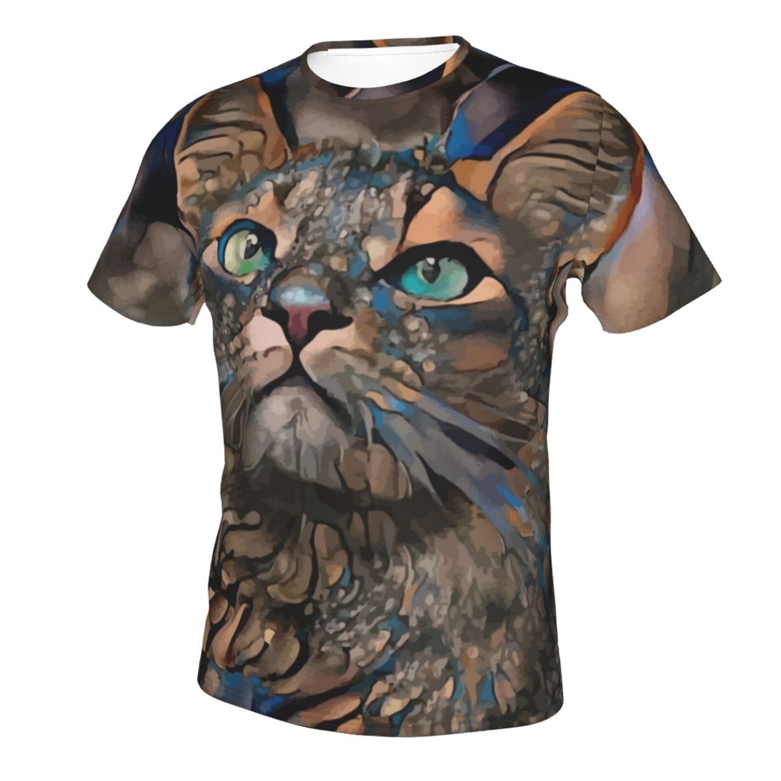 Camiseta Brasil Clássica Lindo Gato Elementos De Mídia Mista