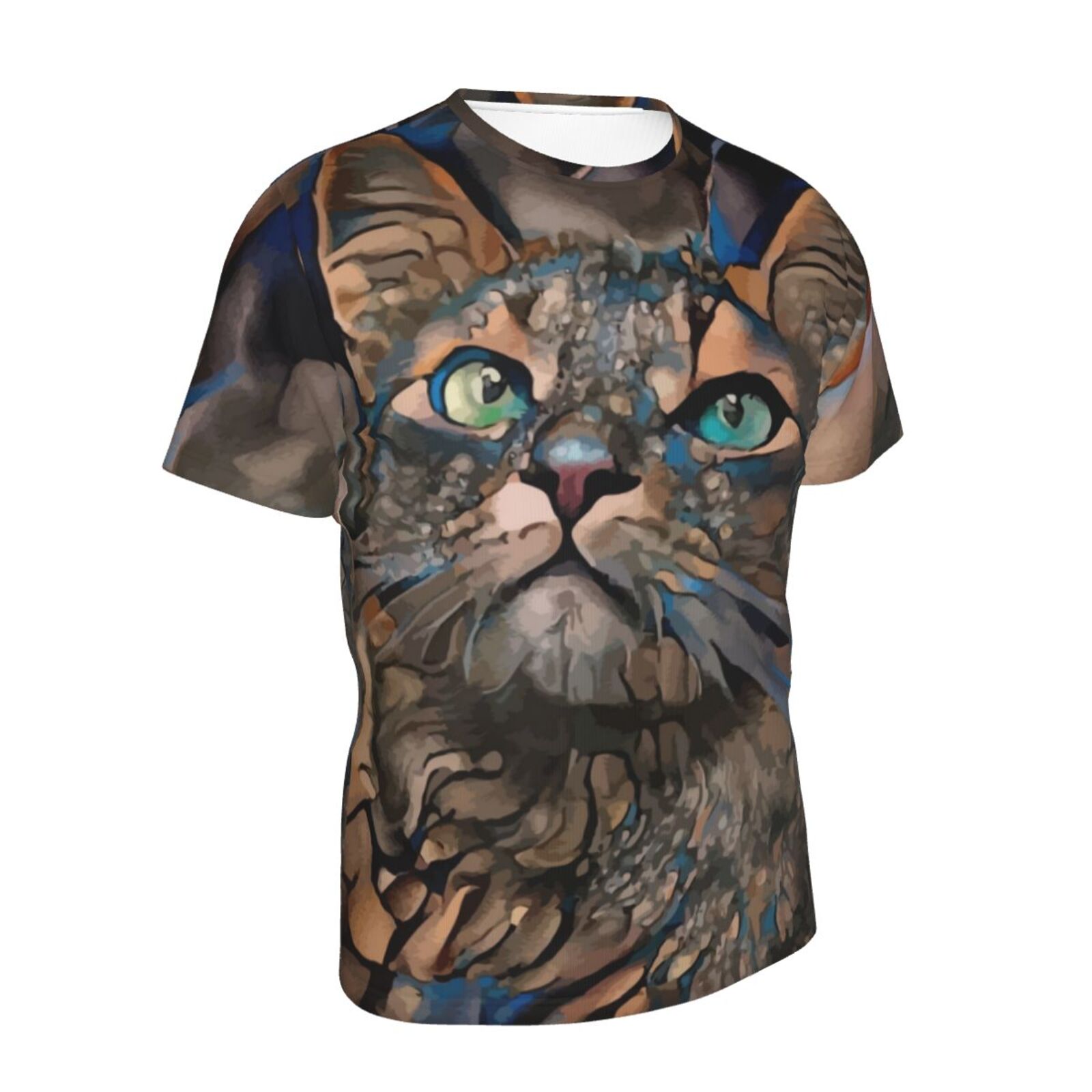 Camiseta Brasil Clássica Lindo Gato Elementos De Mídia Mista