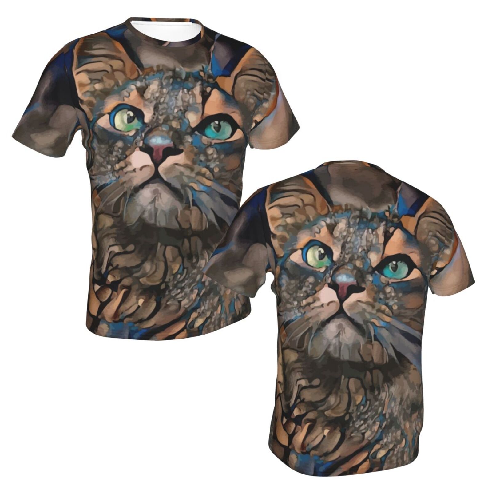 Camiseta Brasil Clássica Lindo Gato Elementos De Mídia Mista