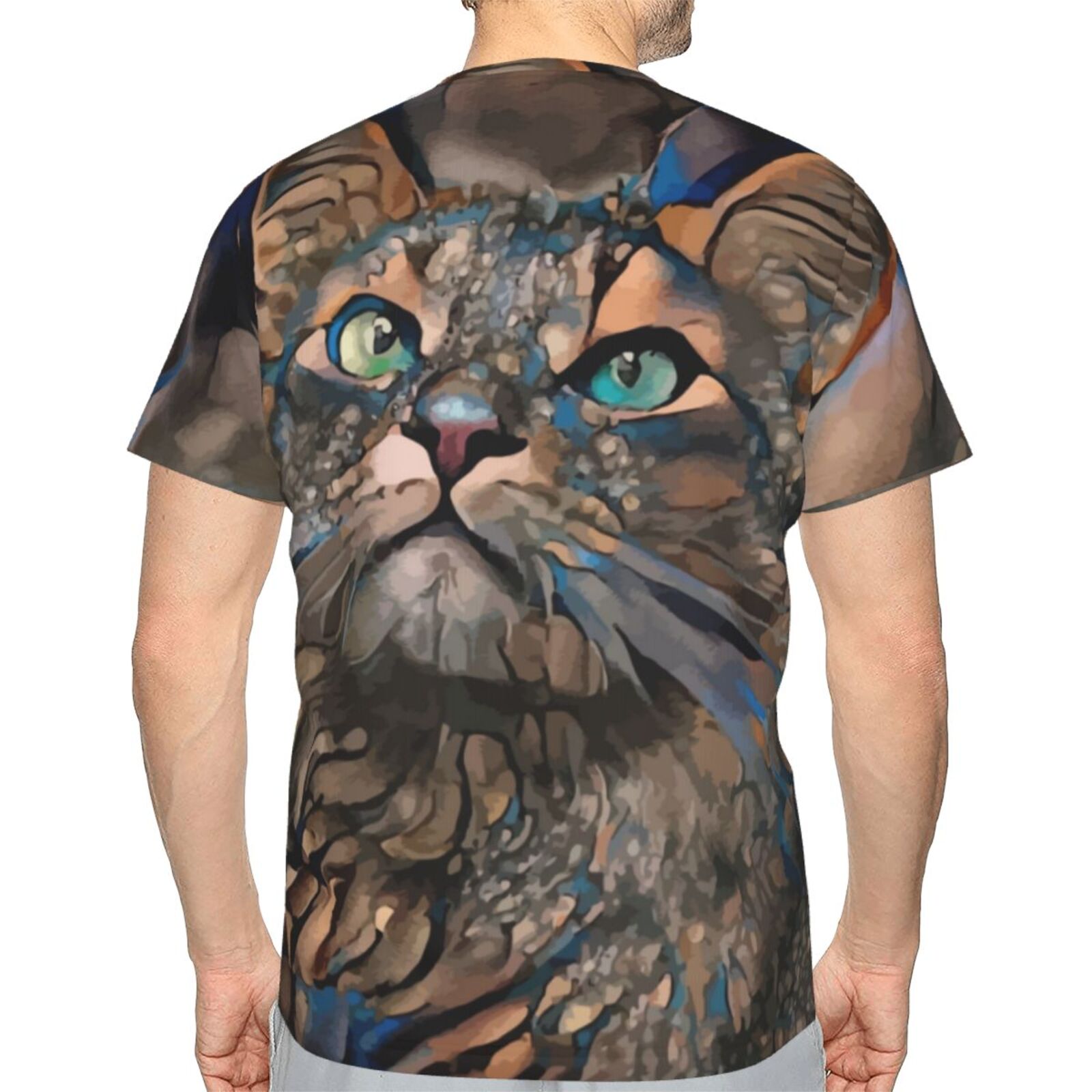 Camiseta Brasil Clássica Lindo Gato Elementos De Mídia Mista