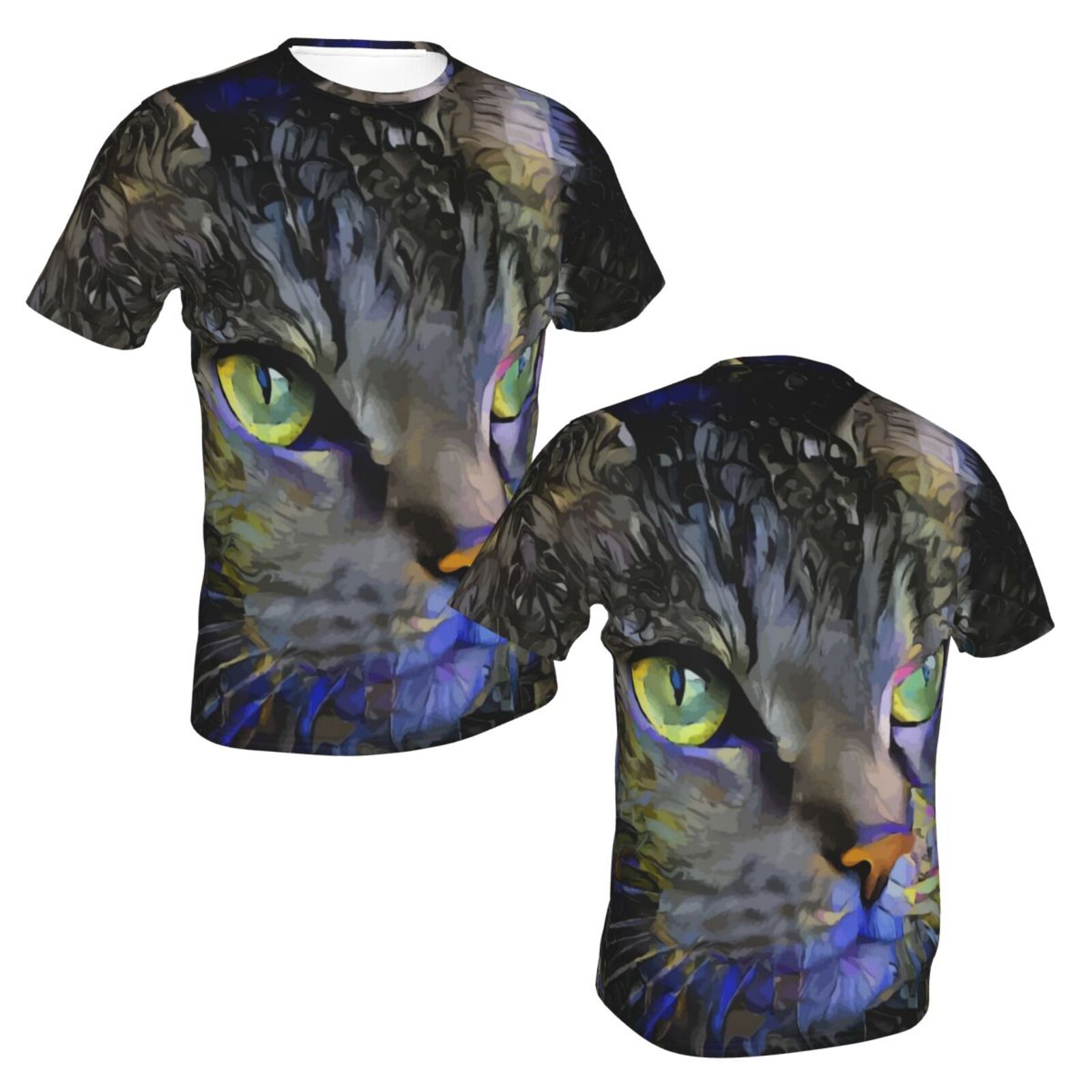 Camiseta Brasil Clássica Sadyboy Gato Elementos De Mídia Mista