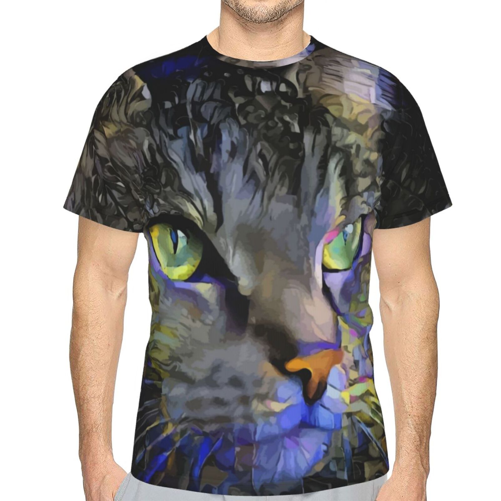 Camiseta Brasil Clássica Sadyboy Gato Elementos De Mídia Mista