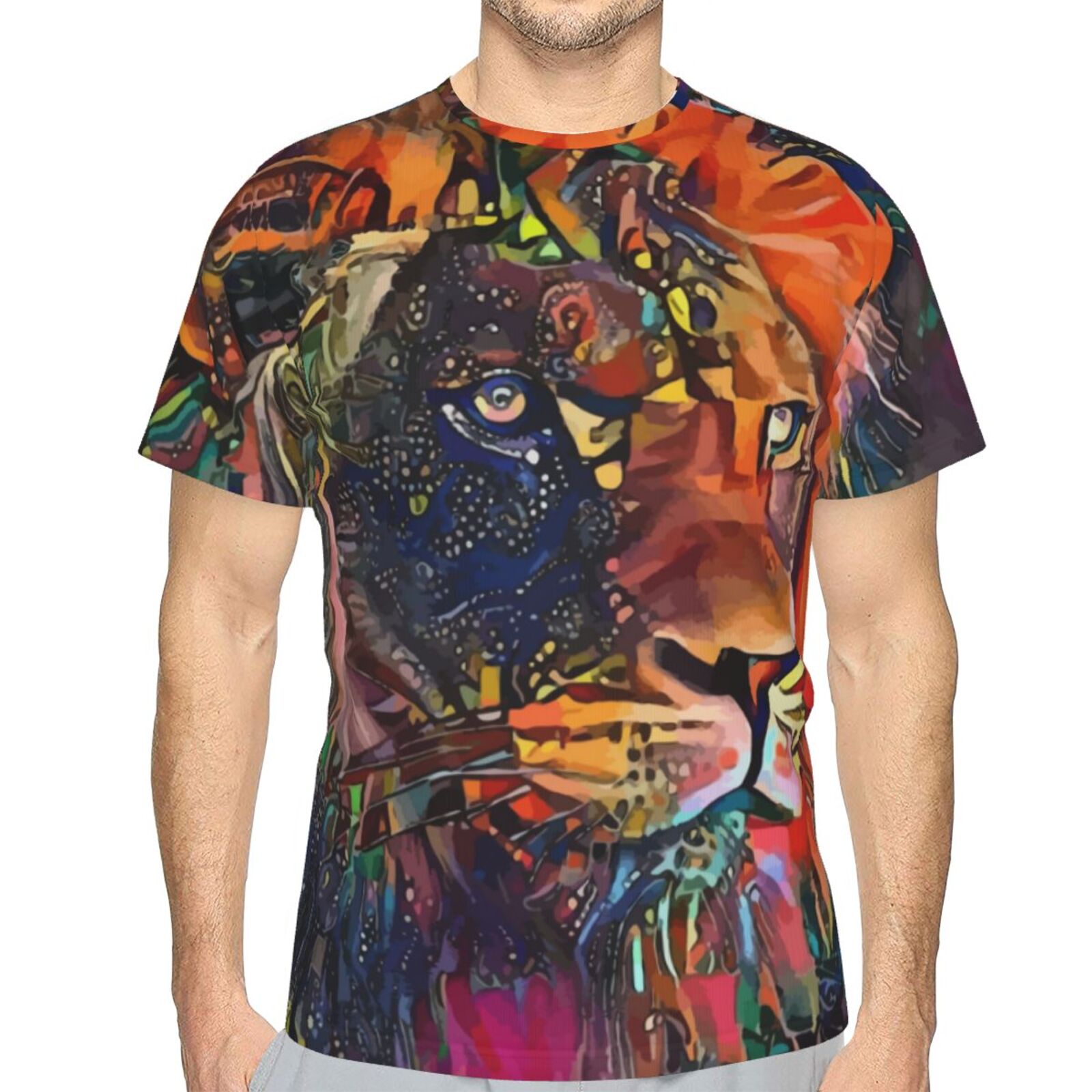 Camiseta Brasil Clássica Nirkos Lion Elementos De Mídia Mista