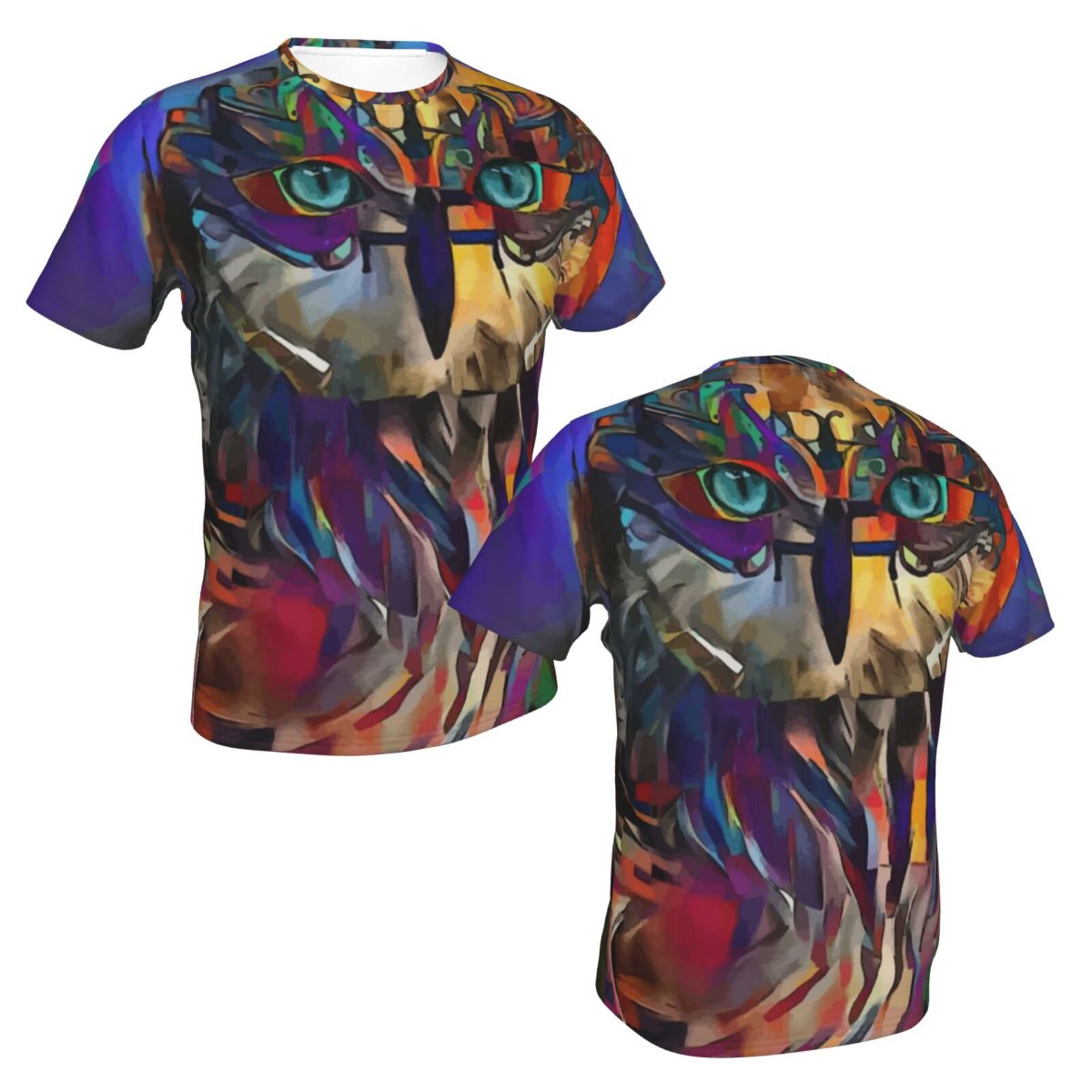 Camiseta Brasil Clássica Chaman Owl Elementos De Mídia Mista