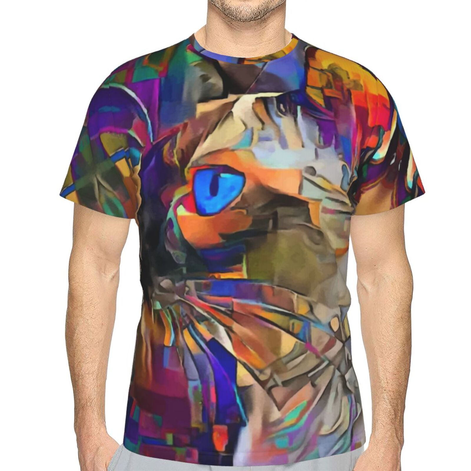 Camiseta Brasil Clássica Siam Boy Gato Elementos De Mídia Mista