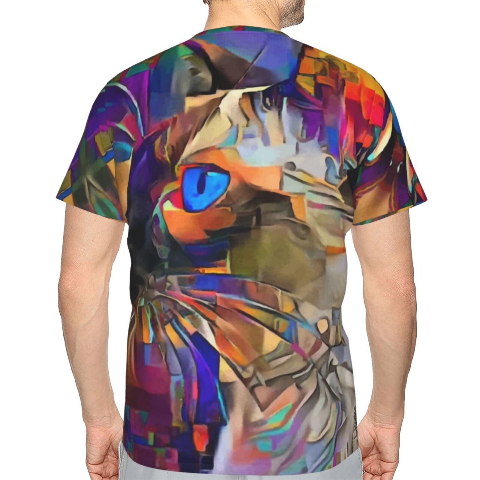 Camiseta Brasil Clássica Siam Boy Gato Elementos De Mídia Mista