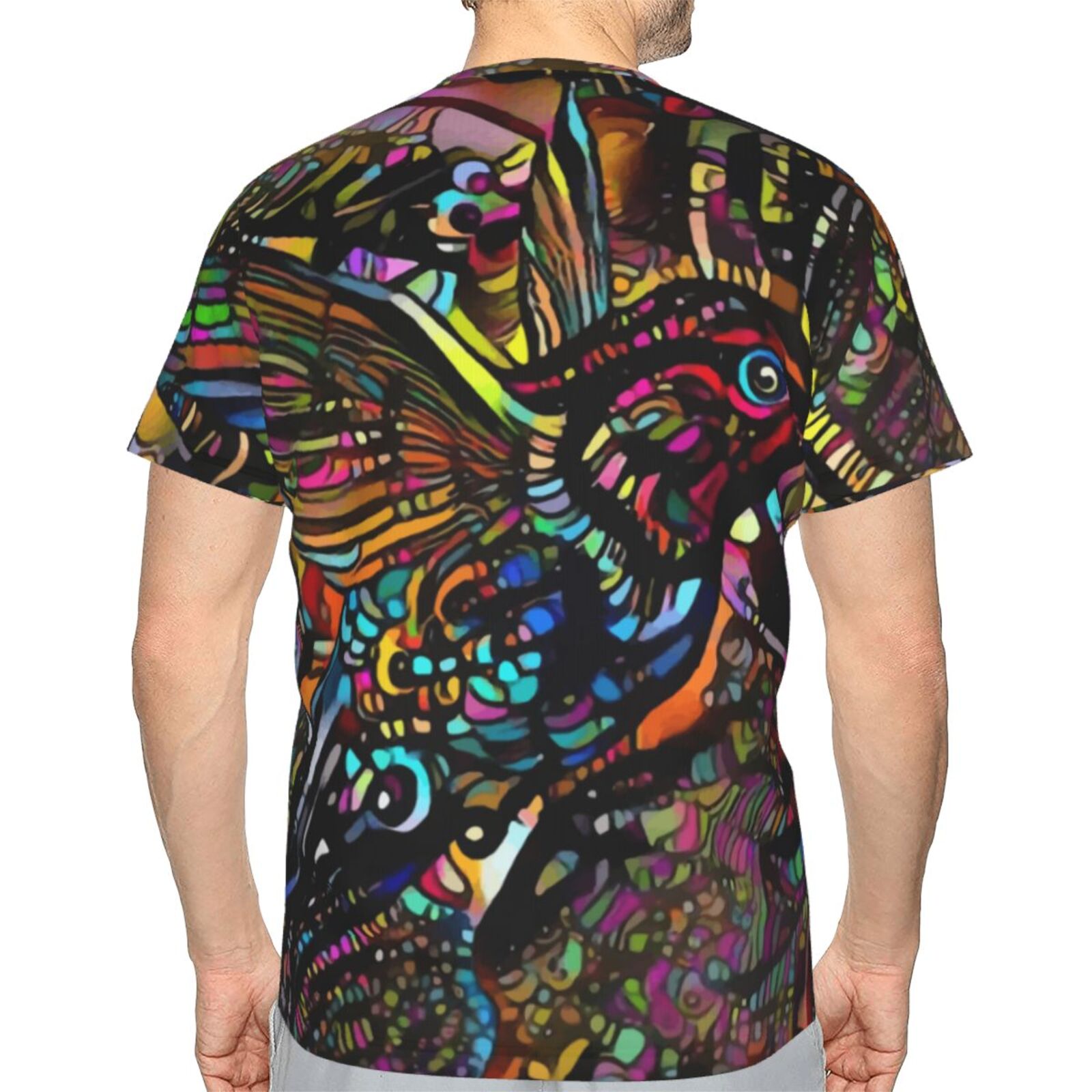 Camiseta Brasil Clássica Colibrius Bird Elementos De Mídia Mista